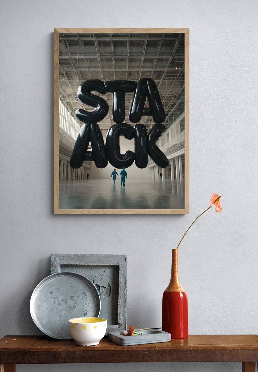 StacK Balloon Installation Poster. — room view 3