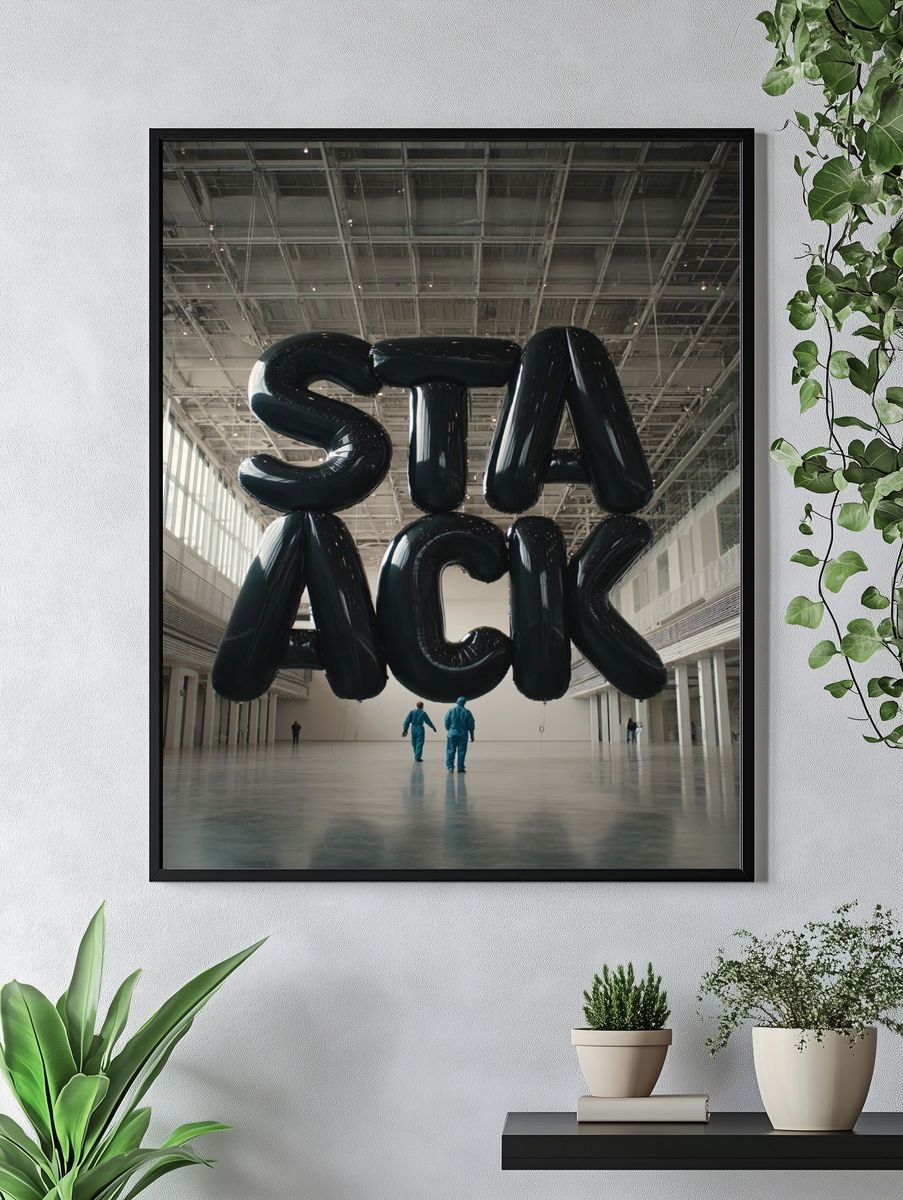 StacK Balloon Installation Poster. — room view 4