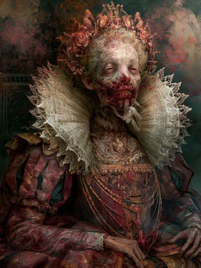 Gothic Queen Portrait Print.
