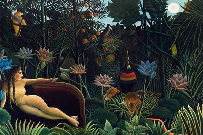Rousseau vintage wallpaper, desktop background. poster