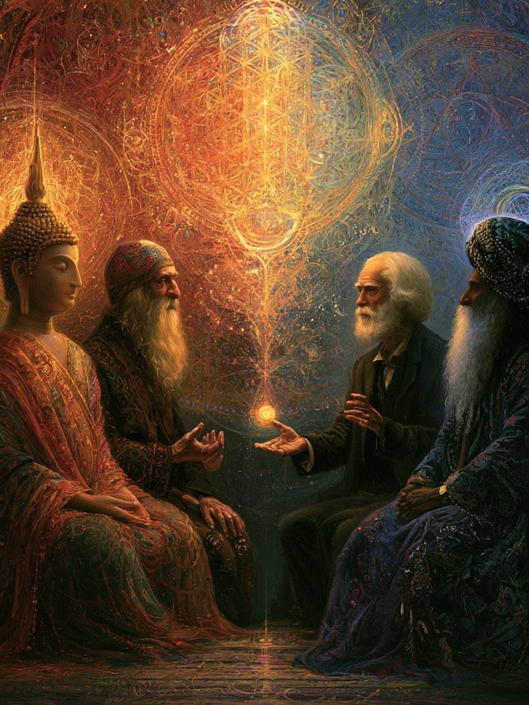 Mystic Council Surrealism Poster. poster — fine-art art