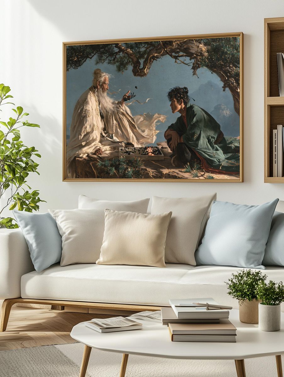 Ancient Go Masters Fine-Art Print. — room view 2