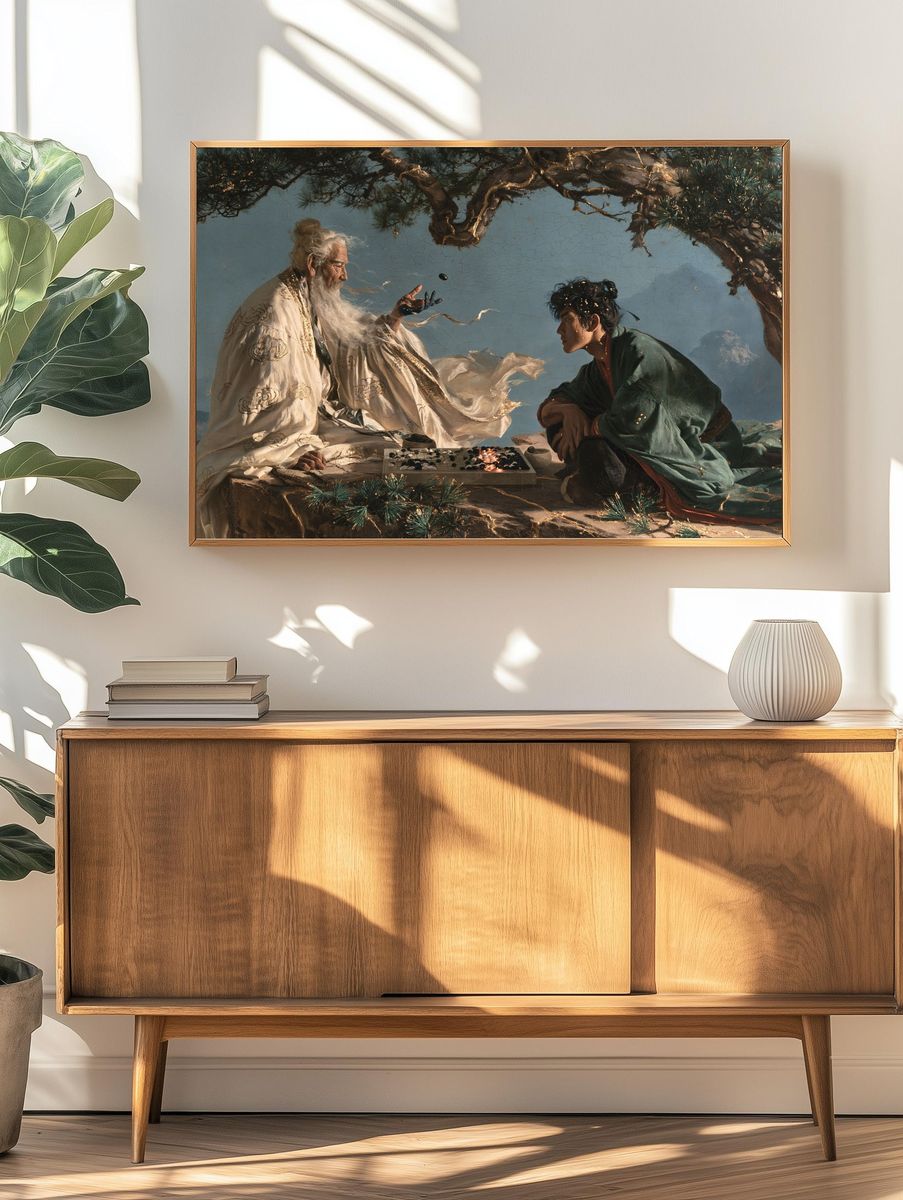 Ancient Go Masters Fine-Art Print. — room view 3