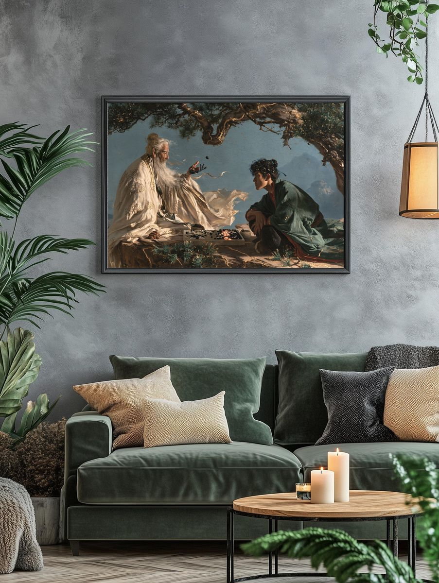 Ancient Go Masters Fine-Art Print. — room view 4