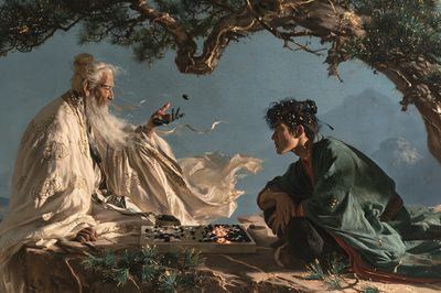 Ancient Go Masters Fine-Art Print. poster
