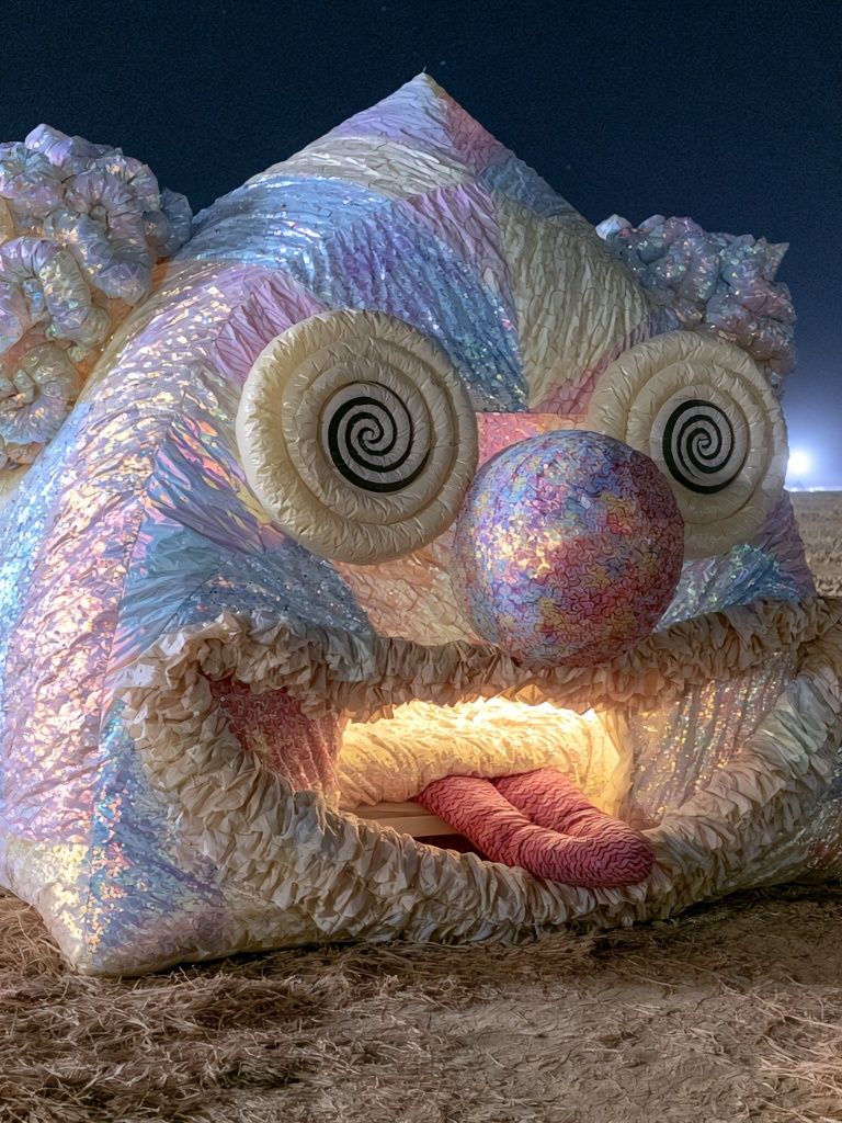 Surreal Night Sculpture Poster. poster — fine-art art