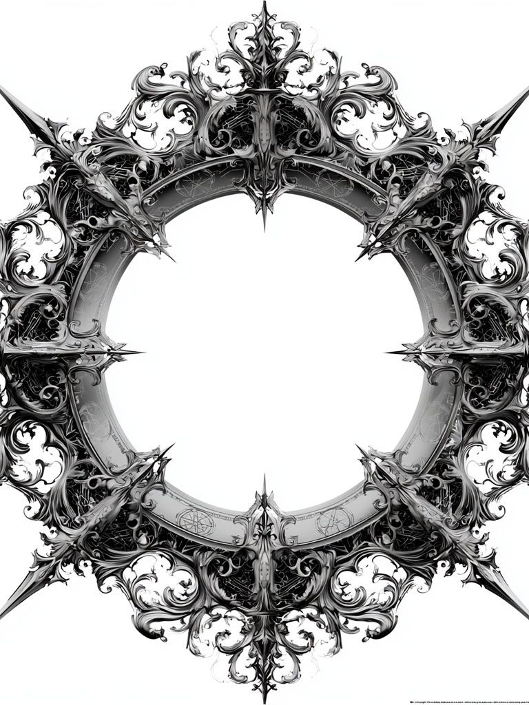 Gothic Ornamental Halo Poster. poster — fine-art art