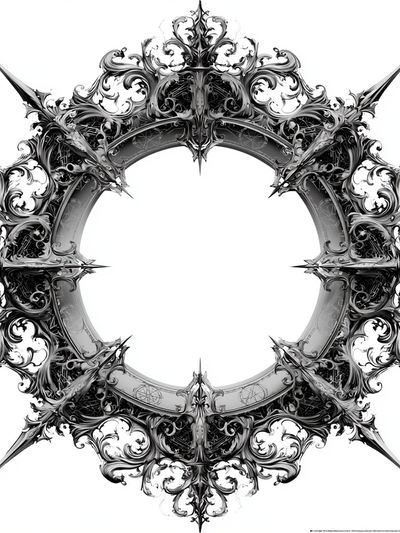 Gothic Ornamental Halo Poster.