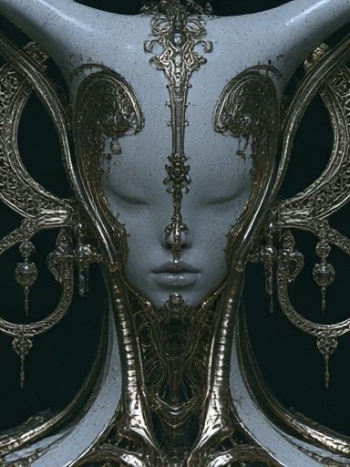 Surreal Masked Face Fine-Art Print. poster — fine-art art