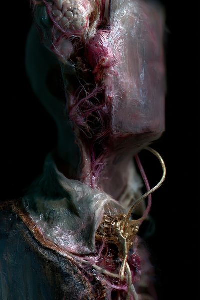 Surreal Anatomical Figure Fine-Art Print.