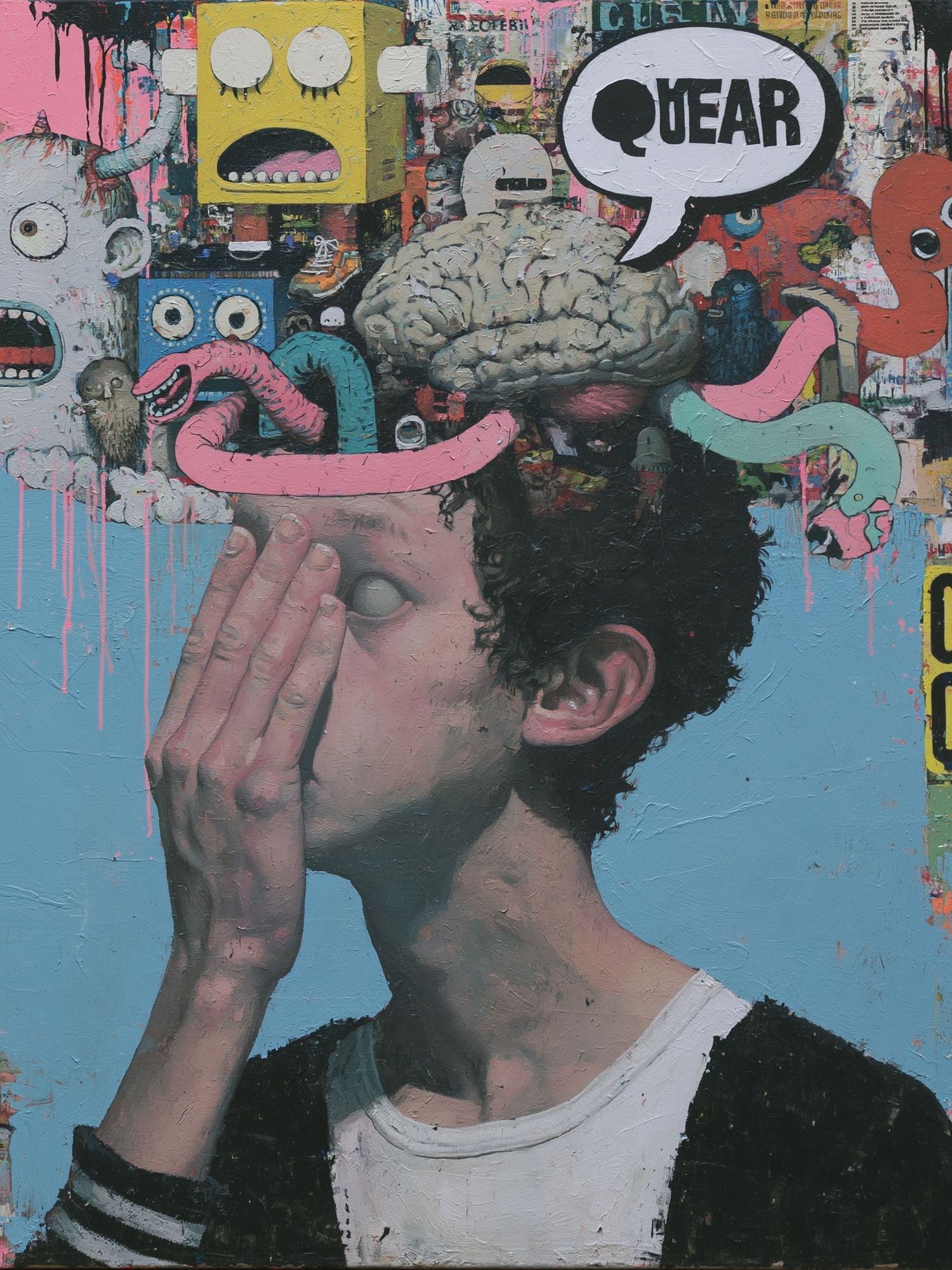 Surreal Graffiti Mindscape Poster. poster — fine-art art