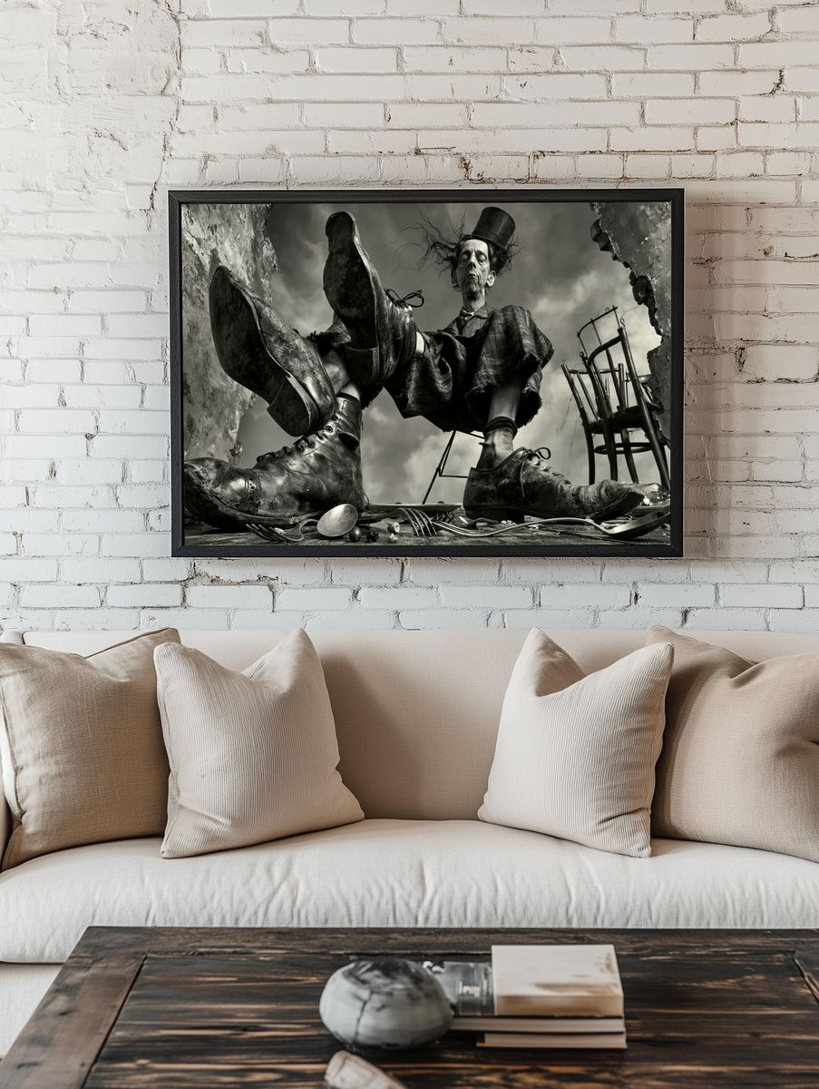 Surreal Gothic Figure Photography Poster. room preview