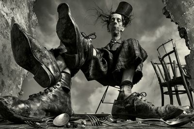 Surreal Gothic Figure Photography Poster. poster