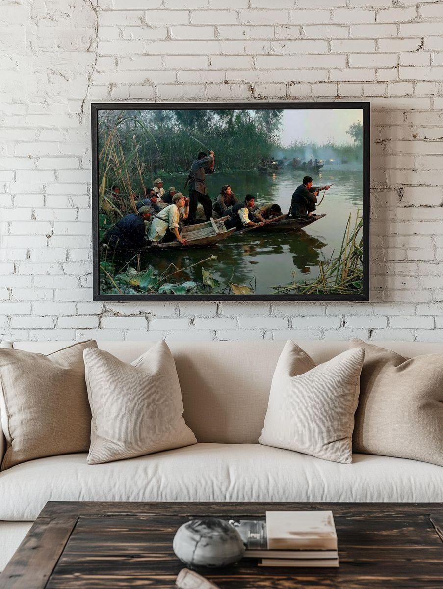 River Ambush — Fine-Art Print. — room view 1