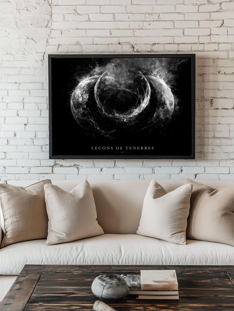 Leçons de Ténèbres Moon Poster. — room view 1