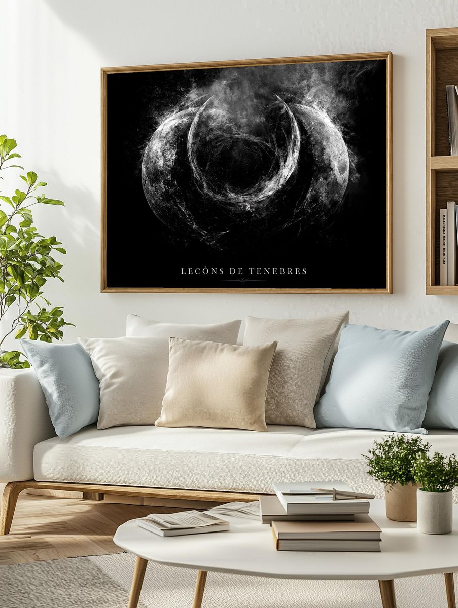 Leçons de Ténèbres Moon Poster. — room view 2