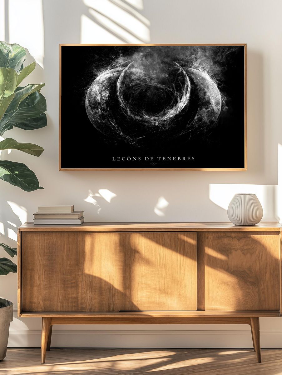 Leçons de Ténèbres Moon Poster. — room view 3