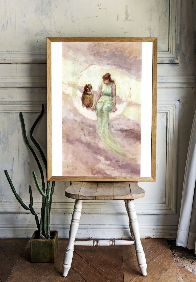 Witch's Daughter (1881) watercolor art. room preview