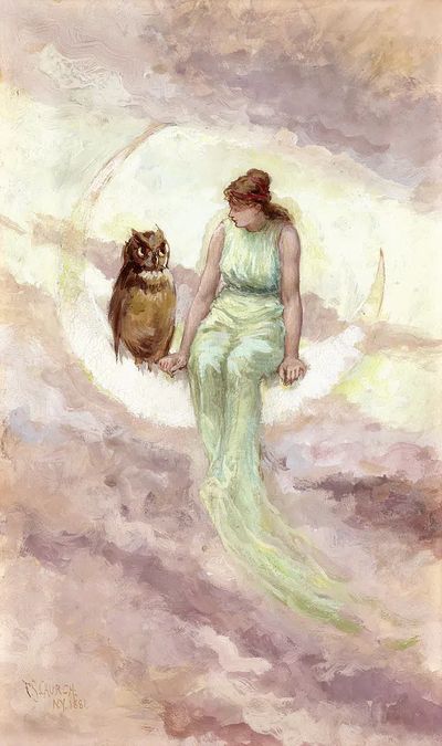 Witch's Daughter (1881) watercolor art.