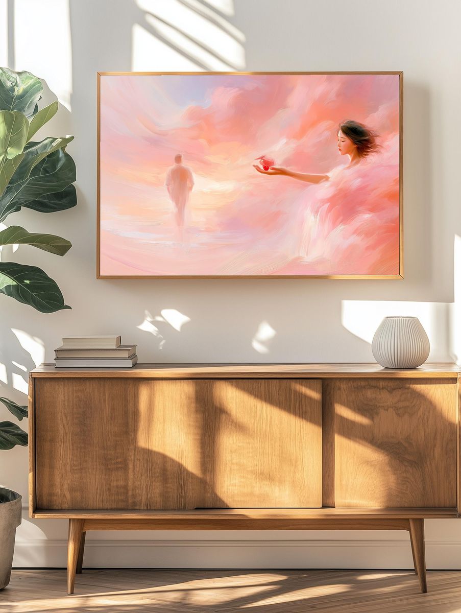 Dreamlike Love Surrealism Poster. — room view 3