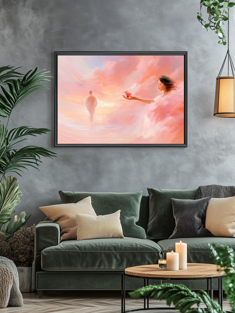 Dreamlike Love Surrealism Poster. — room view 4