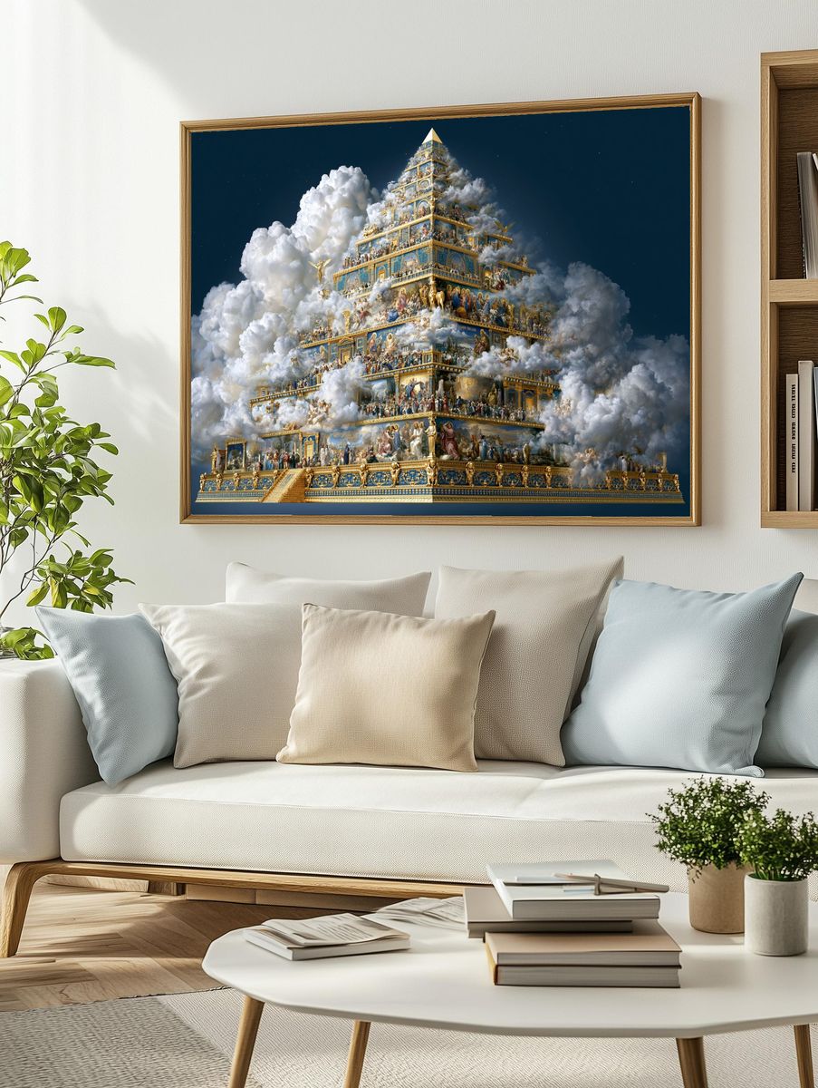 Celestial Temple Fine-Art Print. — room view 2
