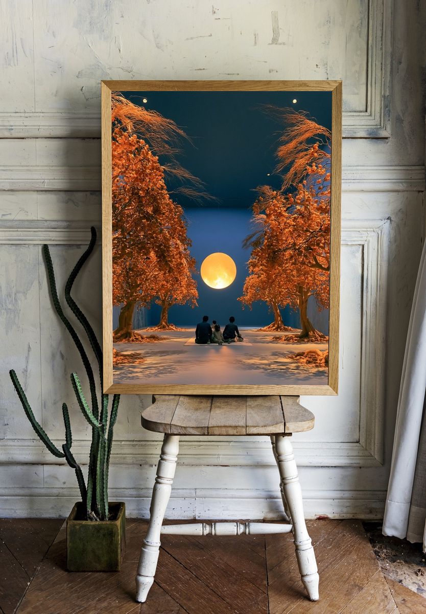 Moonlit Orchard Dreamscape Poster. — room view 1