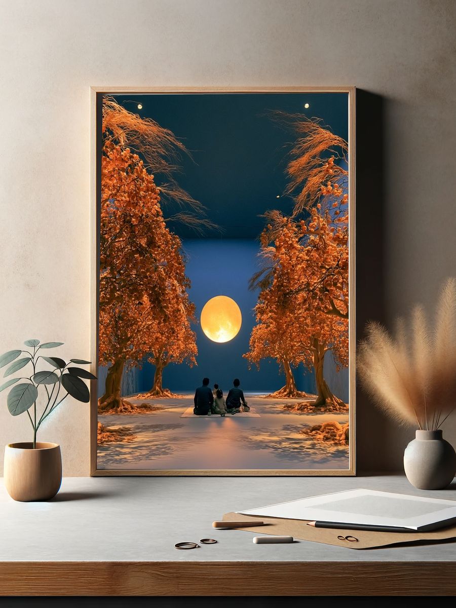 Moonlit Orchard Dreamscape Poster. — room view 2