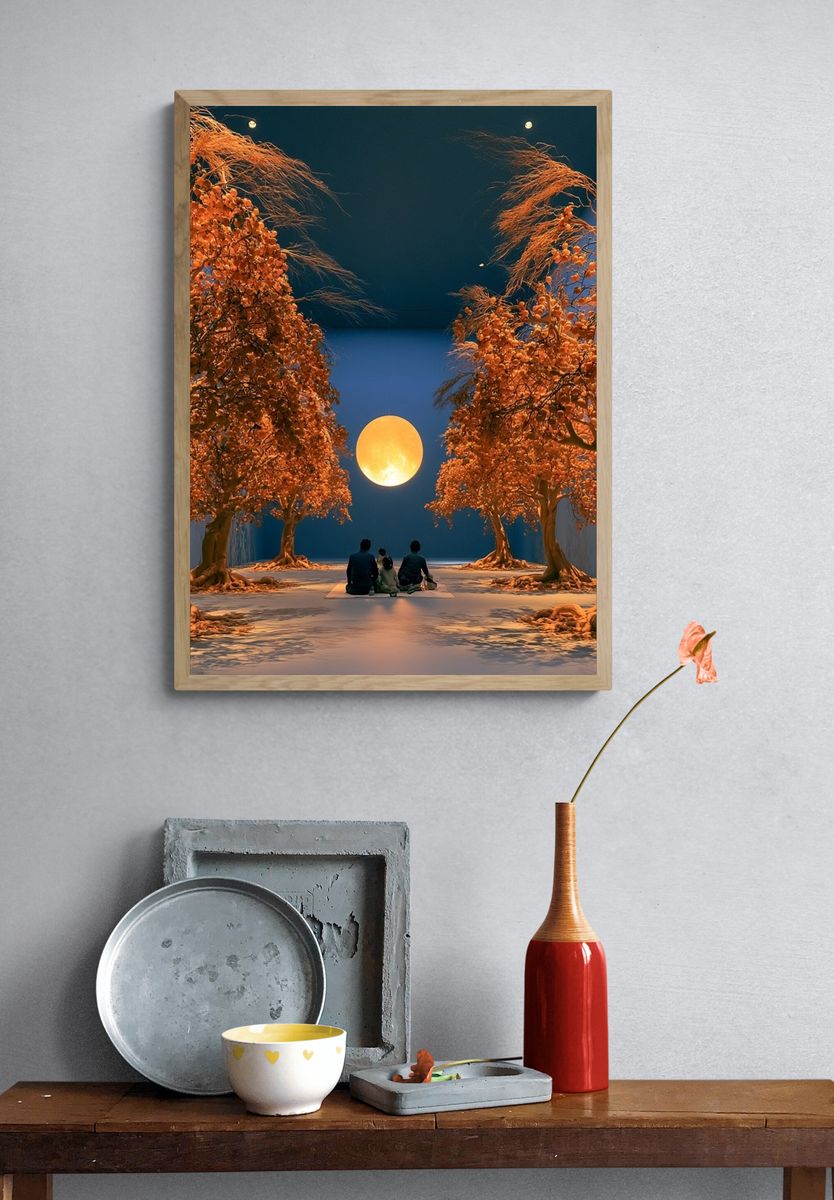Moonlit Orchard Dreamscape Poster. — room view 3