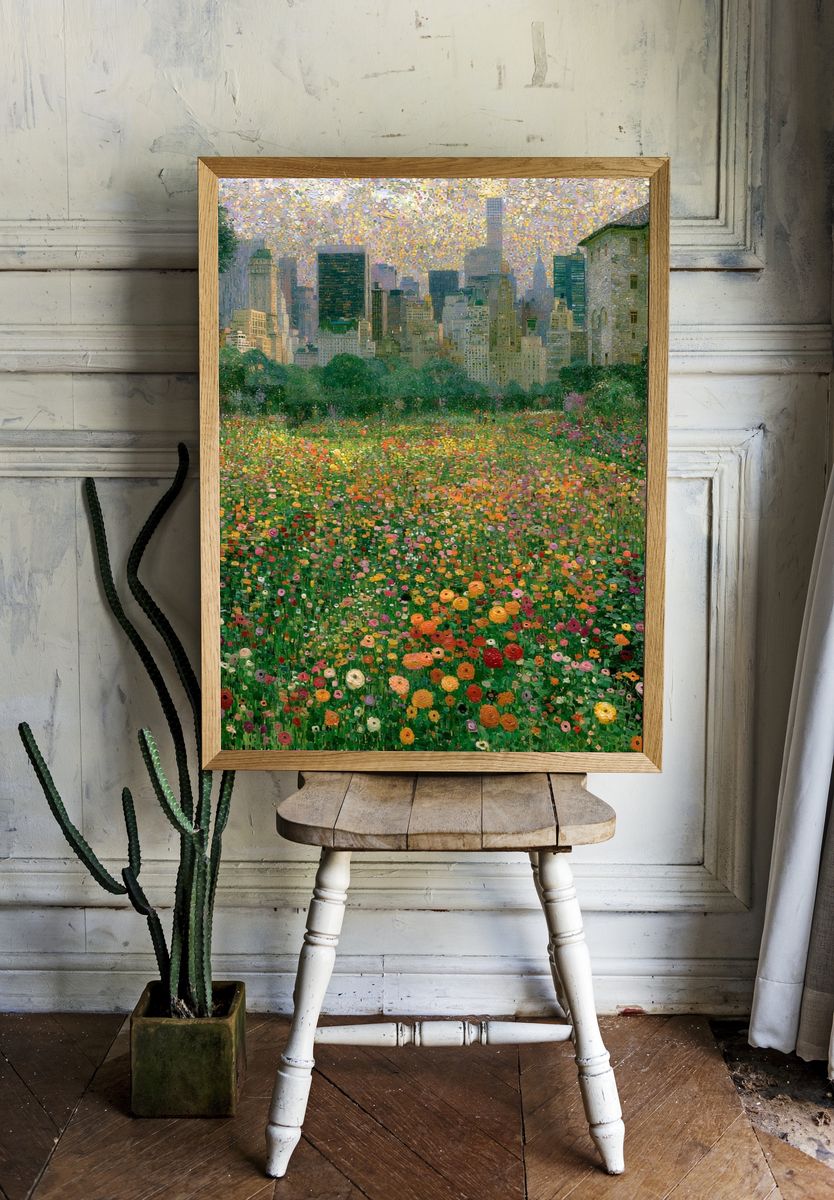 Central Park Bloomscape Print. — room view 1