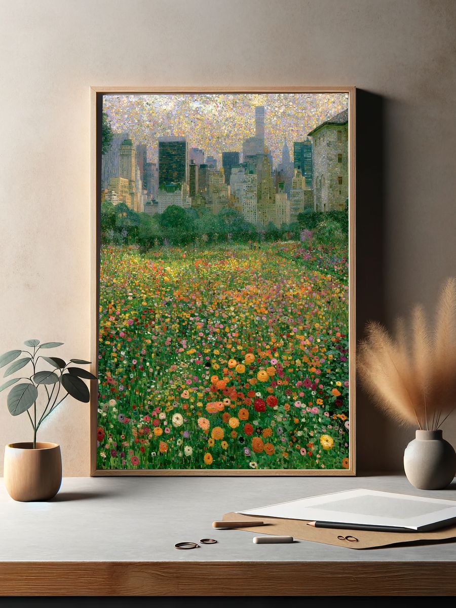 Central Park Bloomscape Print. — room view 2