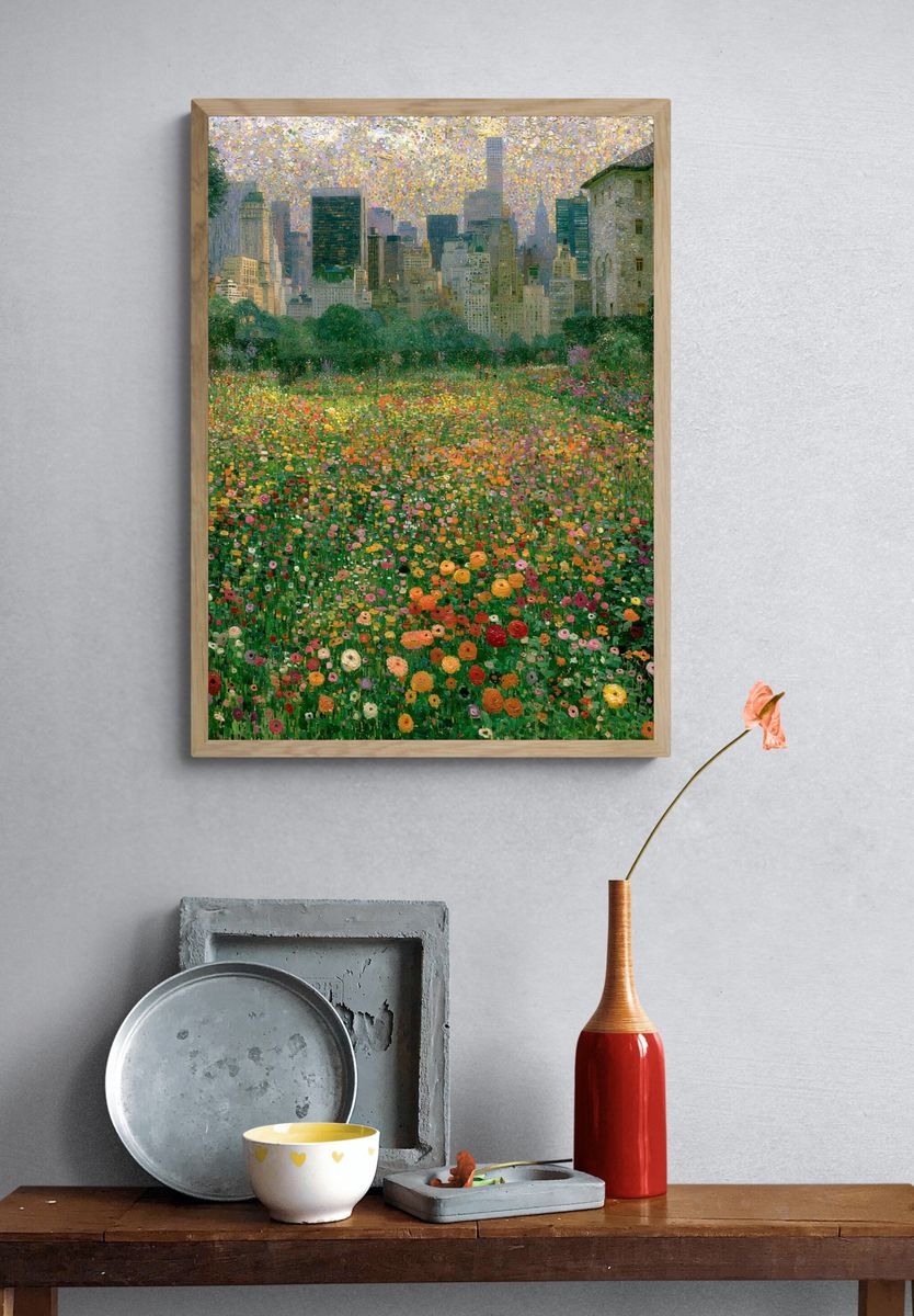 Central Park Bloomscape Print. — room view 3