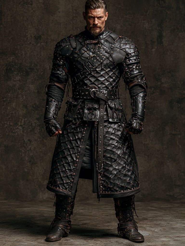 Armored Warrior Portrait Poster. poster — fine-art art