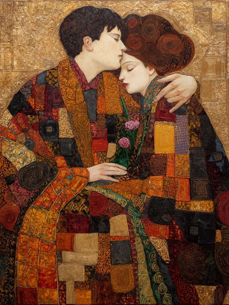 Lovers Embrace Fine-Art Print. poster detail