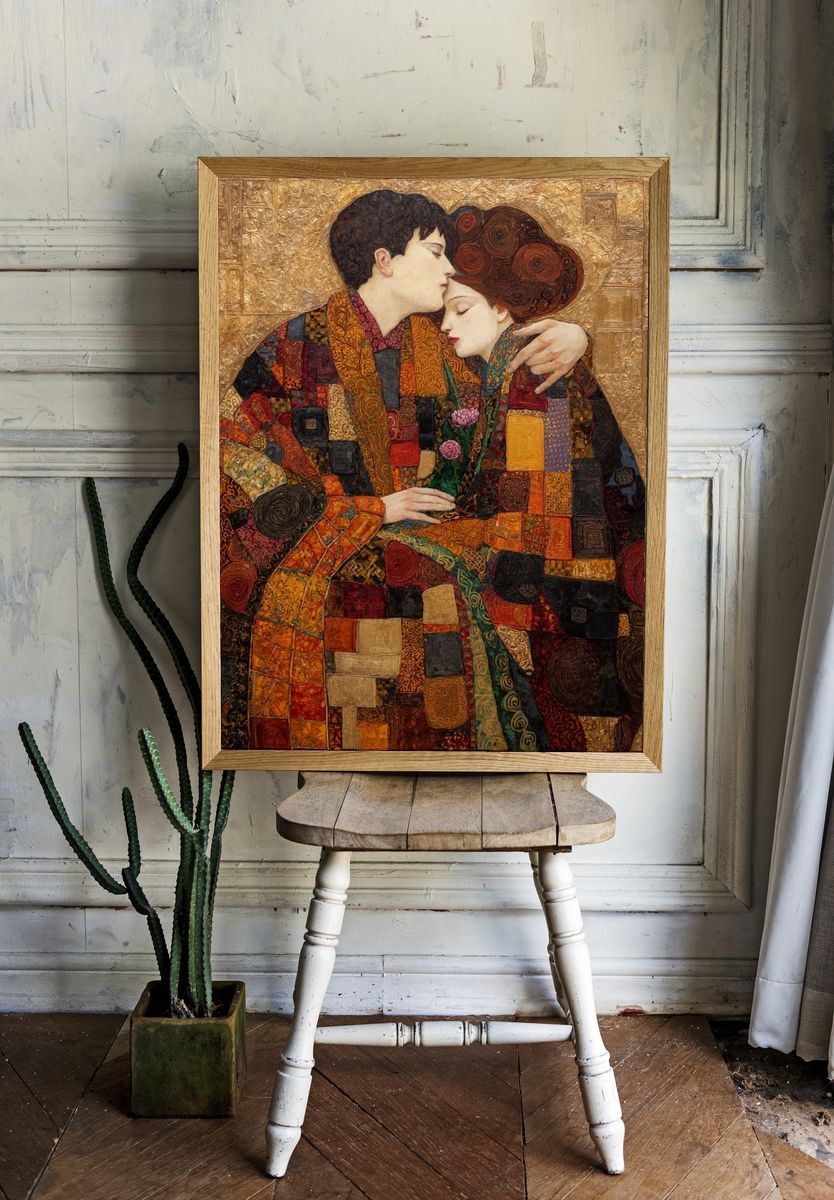 Lovers Embrace Fine-Art Print. — room view 1
