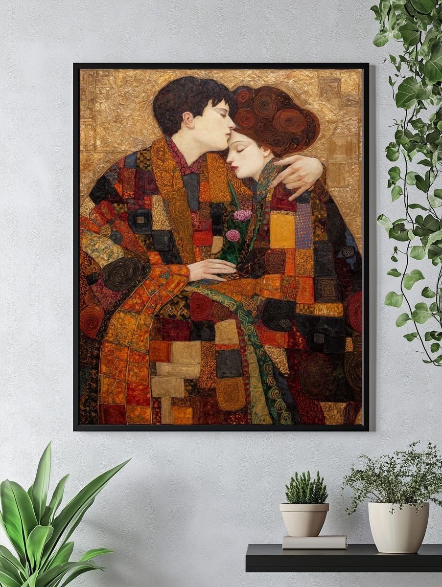 Lovers Embrace Fine-Art Print. — room view 4