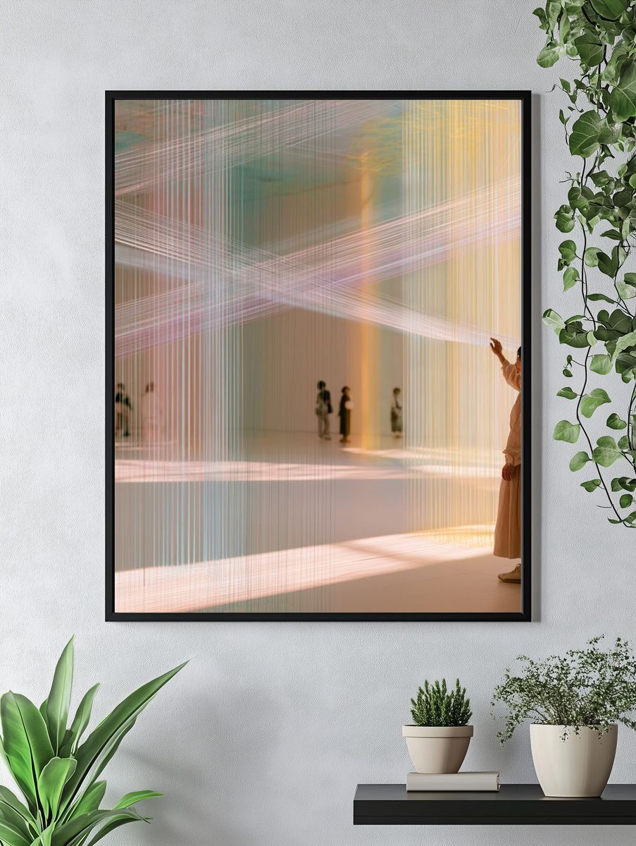 Light Threads Installation Poster. — room view 4
