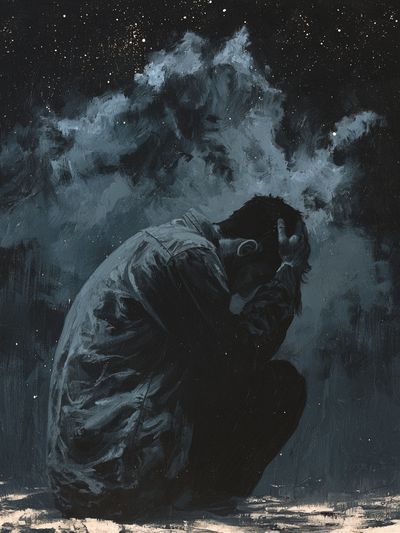 Solitude in the Storm Print. poster