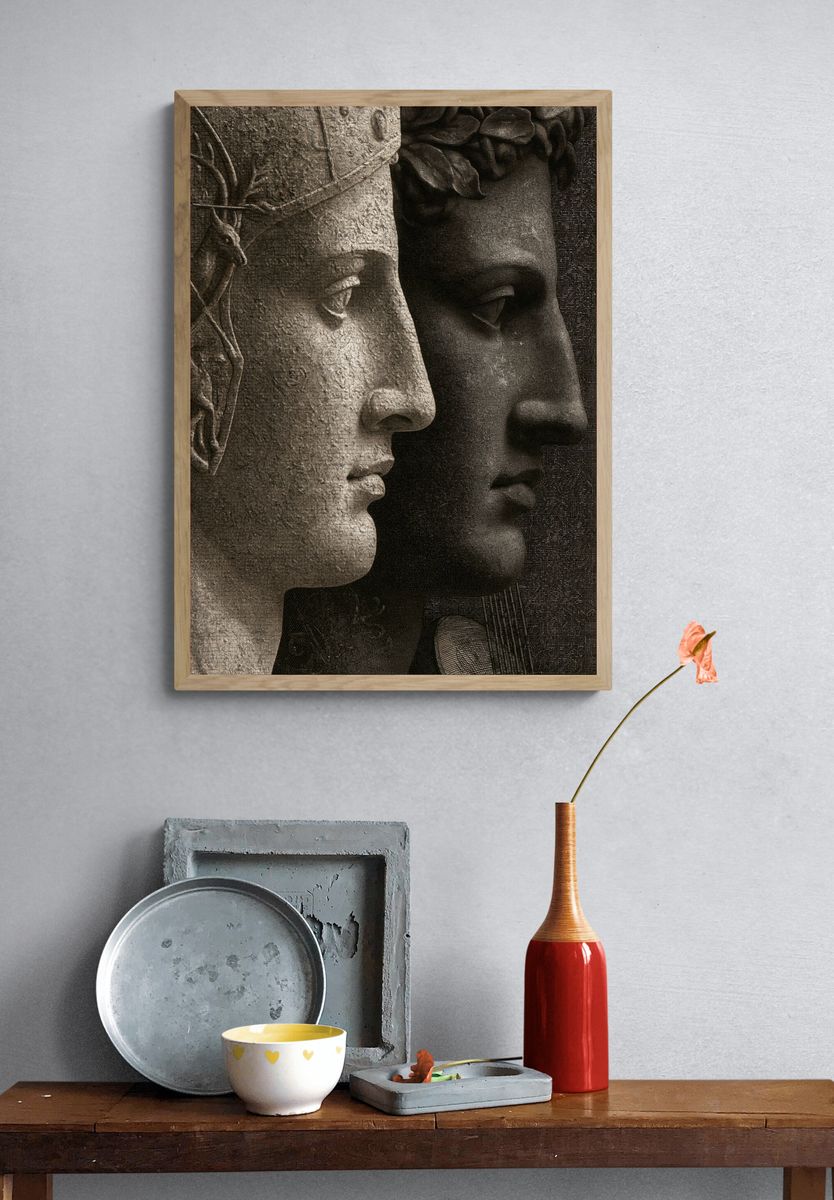 Classical Faces Fine-Art Poster. — room view 3