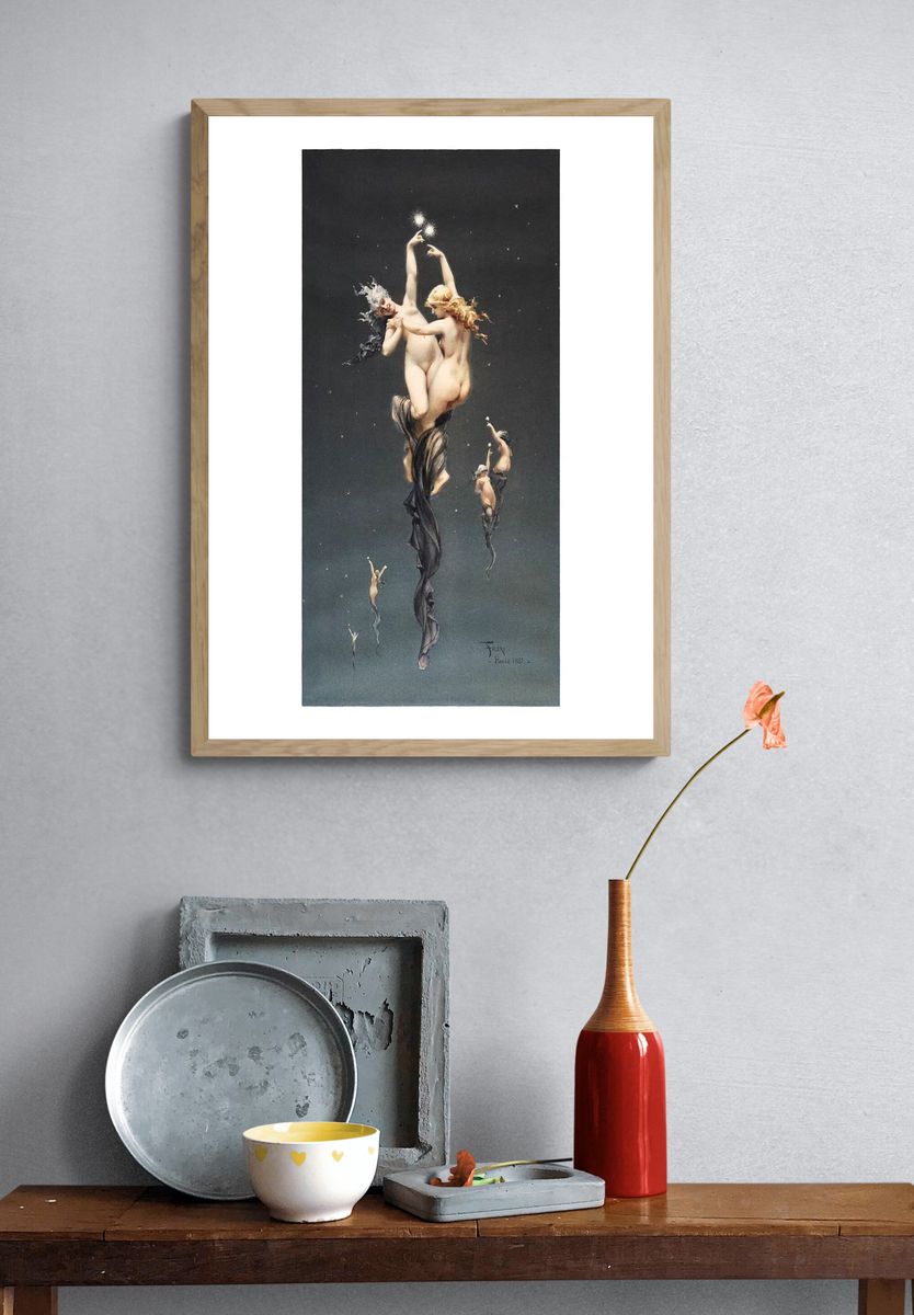 Twin Stars art print (1851–1896). — room view 3