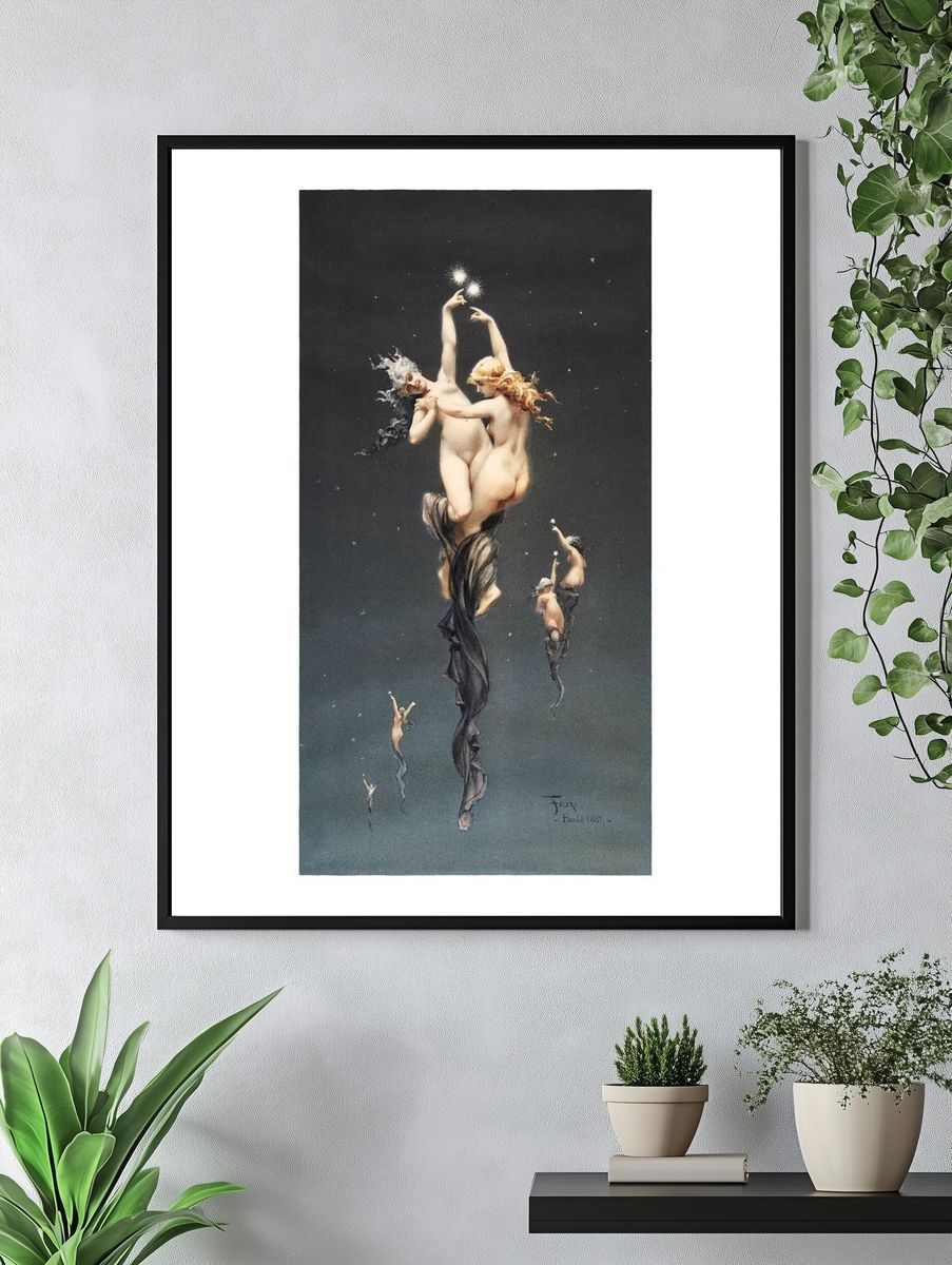Twin Stars art print (1851–1896). — room view 4