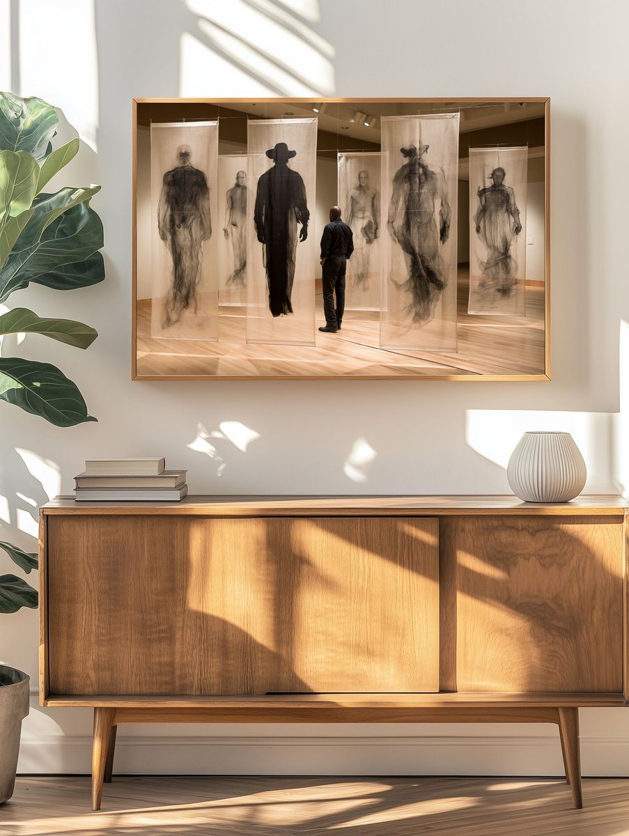 Gallery Figure Installation Print. — room view 3