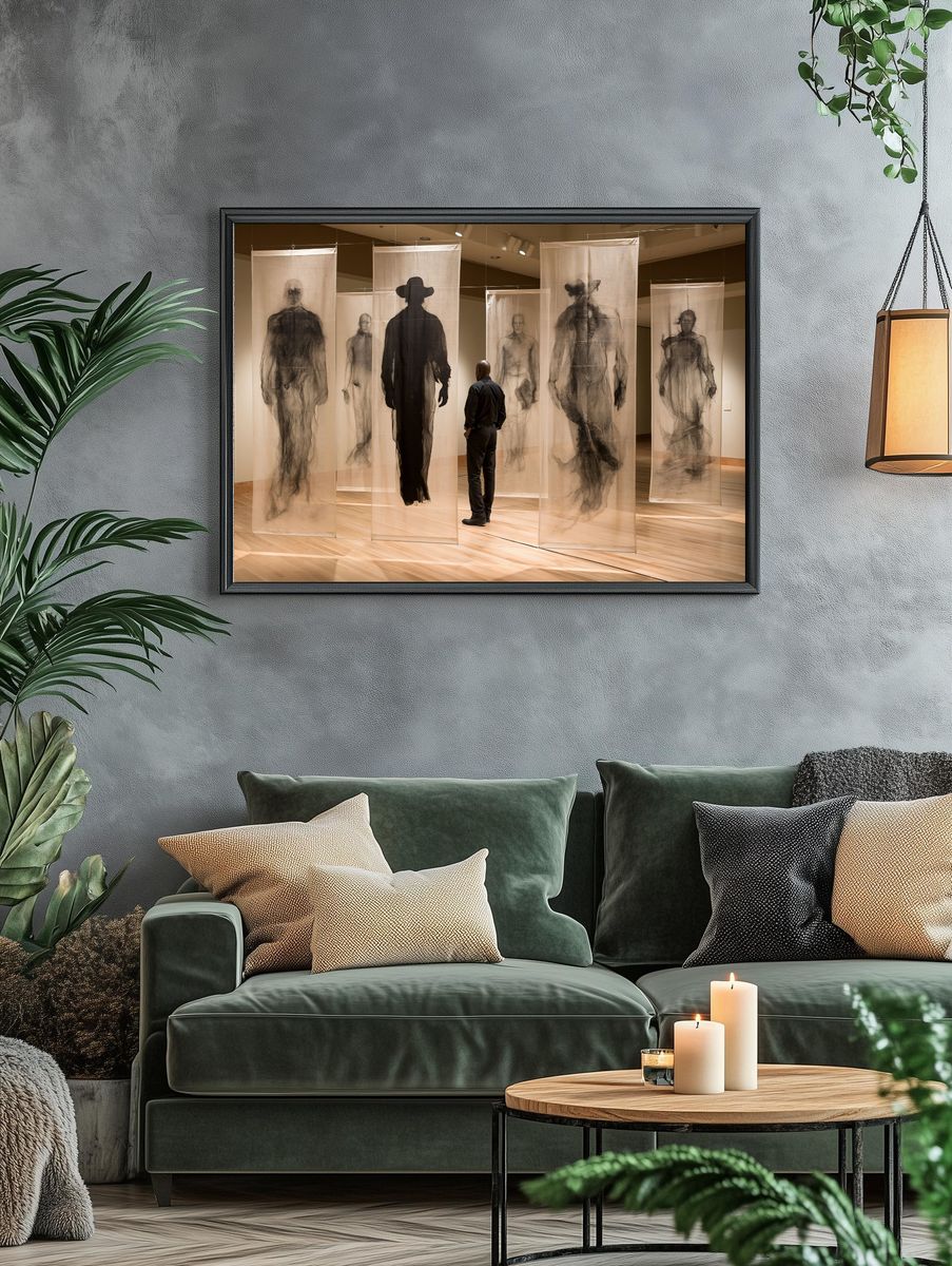 Gallery Figure Installation Print. — room view 4
