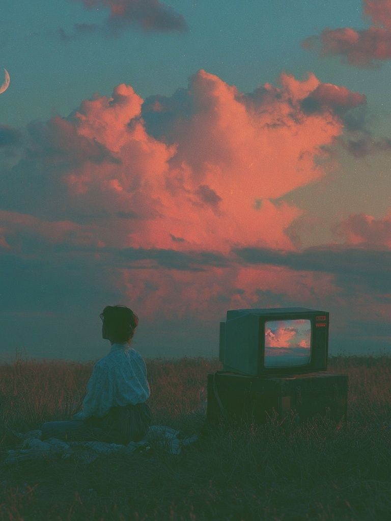 Dreamy Twilight Sky Print. poster — fine-art art