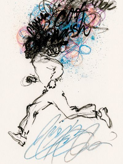 Abstract Figure Sketch Poster.