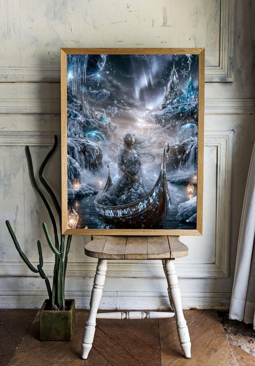 Ice Queen Fantasy Poster. — room view 1