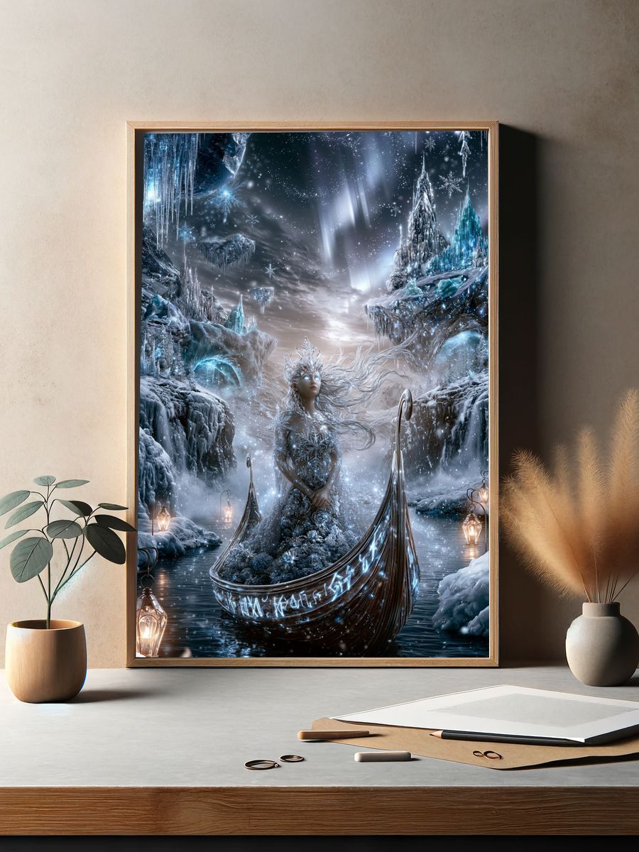 Ice Queen Fantasy Poster. — room view 2