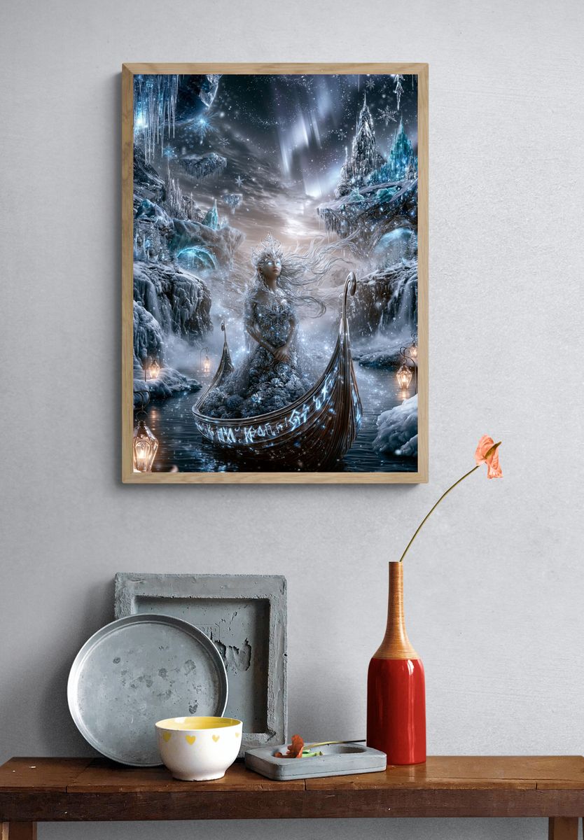 Ice Queen Fantasy Poster. — room view 3