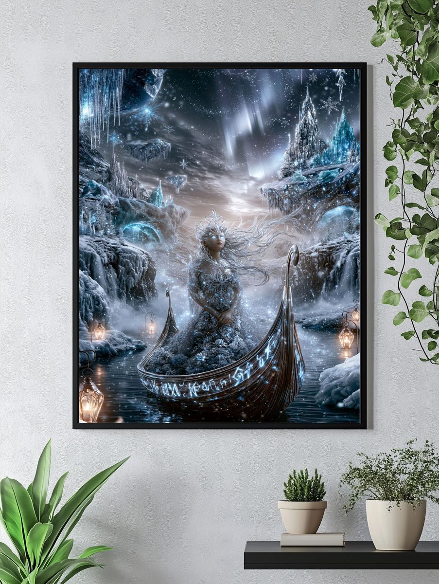Ice Queen Fantasy Poster. — room view 4