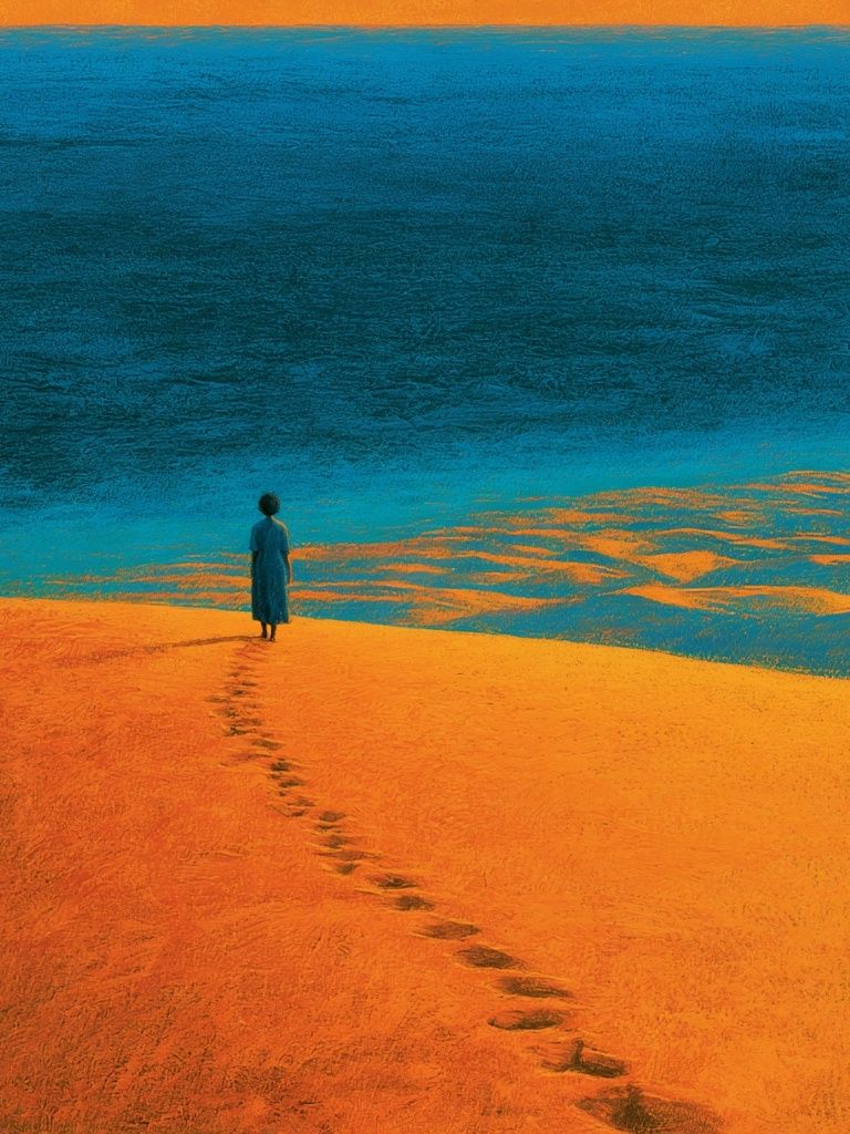 Desert Horizon Surrealism Poster. poster detail